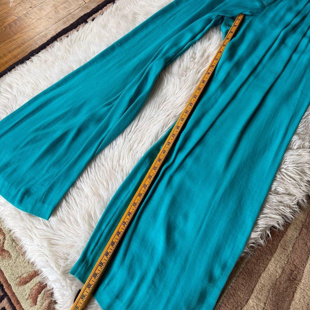 rag & bone Turquoise Wide-Leg Trousers - Picture 9 of 11